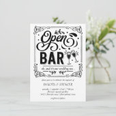 Invitation Bar Ouvert (et Mariage) | Micro Mariage Décontract (Debout devant)