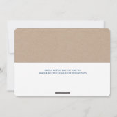 Invitation BAR SIMPLE MITZVAH cool étoile moderne david kraft (Dos)