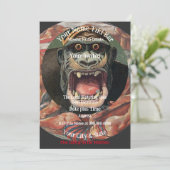 Invitation Bar Tiki de fête (Debout devant)