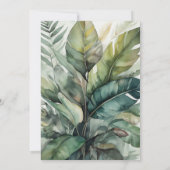 Invitation Bar Tiki Fête Tropicale de Cocktails Jardin d'Été (Dos)