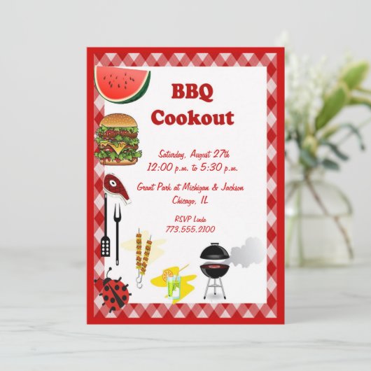 invitation barbecue (Debout devant)