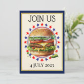 Invitation Barbecue / 4 juillet / etc. (Debout devant)