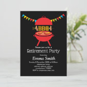 Invitation barbecue, barbecue, barbecue grill barbecue (Debout devant)