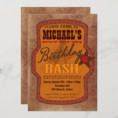 Invitation Barbecue Bash - Style occidental ou tex (Devant / Derrière)