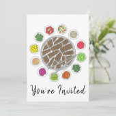 Invitation Barbecue coréen Barbecue rôti Bulgogi Banchan (Debout devant)