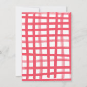 Invitation Barbecue Couples Douche Répétition Dîner Floral (Dos)