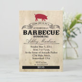 Invitation Barbecue d'anniversaire (Debout devant)