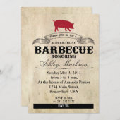 Invitation Barbecue d'anniversaire (Devant / Derrière)