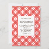 Invitation Barbecue d'anniversaire | Fête BBQ (Dos)