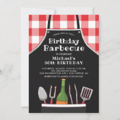 Invitation barbecue d'anniversaire unique (Devant)