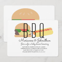Barbecue de Baby Shower Hot Dog Hamburger