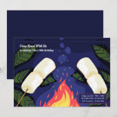 Invitation Barbecue de guimauves (Devant / Derrière)