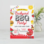 Invitation Barbecue de jardin (Debout devant)