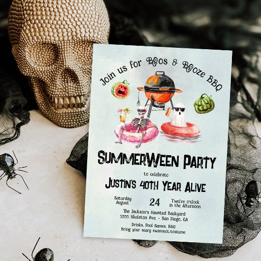 Invitation Barbecue de jardin Fête prénatale Baby-Q