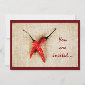 invitation barbecue de piment rouge chaud (Devant)