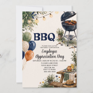 Invitation Barbecue de remerciement pour l'appréciation des e