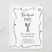 Invitation Barbecue d'été dans le jardin Fête de barbecue Par (Devant)