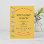 Invitation Barbecue d'Hiver (Debout devant)
