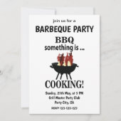 Invitation Barbecue Fête Moderne d'Été BBQ (Devant)
