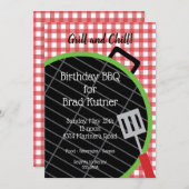 Invitation barbecue Grill Cookout Party (Devant / Derrière)