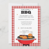 Invitation Barbecue Grillades en plein air (Devant)