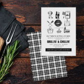 Invitation Barbecue Grillin' & Chillin Bachelor Party