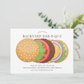 Invitation Barbecue jardin (Debout devant)