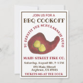 Invitation Barbecue Nashville Hot Chicken BBQ Cookoff (Devant)