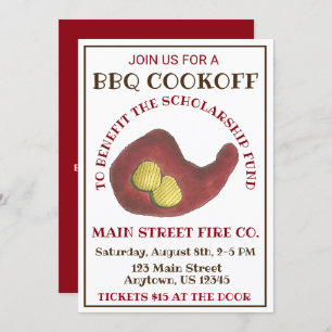 Invitation Barbecue Nashville Hot Chicken BBQ Cookoff