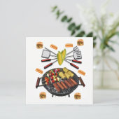 Invitation Barbecue Party Invitation (Debout devant)