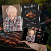 Invitation Barbecue Photo 90th Birthday Party