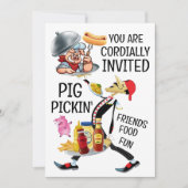 Invitation Barbecue / Pig Pickin' (Devant)