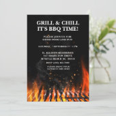 Invitation  Barbecue Pique-Nique Grillade Été (Debout devant)