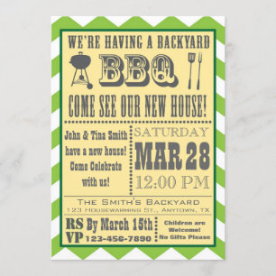 Invitation barbecue pour le chauffage domestique