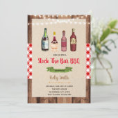 Invitation barbecue stockez le bar (Debout devant)