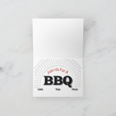 Invitation Barbeque Cookout (Intérieur)