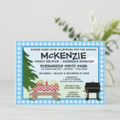 Invitation Barbeque de réunion familiale (Debout devant)