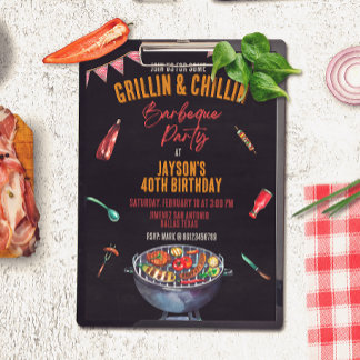 Invitation Barbeque - Jardin