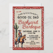 Invitation Barbeque Papa Western (Devant)