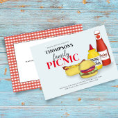 Invitation Barbeque Pique-nique Décontracté Famille Réunion H