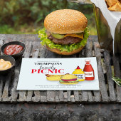 Invitation Barbeque Pique-nique Décontracté Famille Réunion H