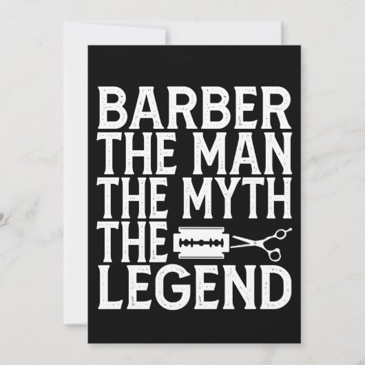 Invitation Barbier The Man 2024 (Devant)