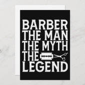 Invitation Barbier The Man 2024 (Devant / Derrière)