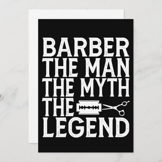 Invitation Barbier The Man 2024 (Devant / Derrière)