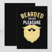 Invitation Barbu pour son plaisir (Devant / Derrière)