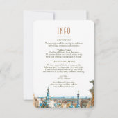 Invitation Barcelone Insérer des détails INFO Espagne Mariage (Devant)