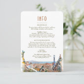 Invitation Barcelone Insérer INFO Détails Espagne Mariage Inv (Debout devant)