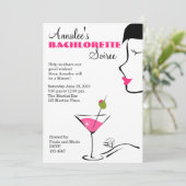 Invitation Barchlorette Martini Soiree (Debout devant)