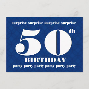 Invitation BARGAIN 50e SURPRISE Birthday Party BAR01