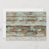 Invitation Baril de vin rustique Pays Fête des mariées floral (Dos)